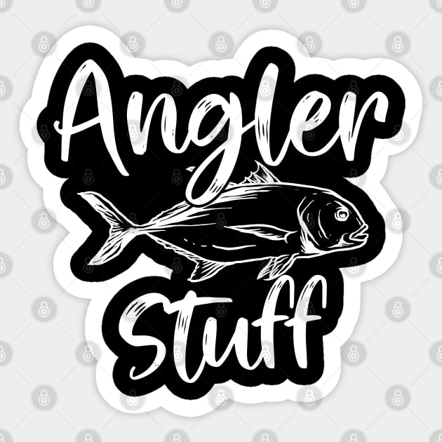 Fishing Angler Stuff Sticker by Sunil Belidon